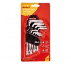 Amtech 9 Pack L Type Torx Key