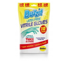 Vitrile Gloves Medium 10 Pack
