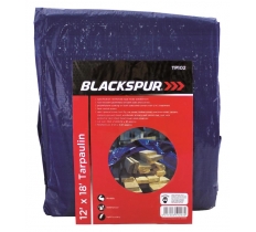 Blackspur 12' ( 3.6M ) X 18' ( 5.4M ) Tarpaulin - Blue