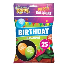 Happy Birthday Balloons 25 Pack