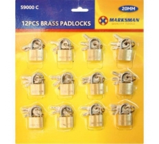 Padlock Set Wolfdog 20mm x 12 Pack