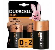 Duracell Plus D Batteries 2 Pack X 10