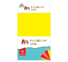 Kids Create Activity Play 10 Sheet A4 Fluorescent Card