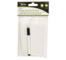 Blackspur 40Pc Plant Sticks And Pen