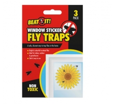 Window Sticker Fly Traps - 3 Pack