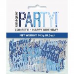 Birthday Blue Glitz Happy Birthday Confetti .5oz