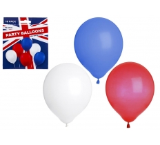 King Coronation Union Jack Balloons 18 Pack