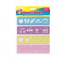 4 Pack Stencil Ruler