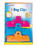 Bag Clip Colours 3 Pack ( Assorted Colours )