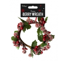 Berry Wreath Decoration 12cm x 12cm x 4cm