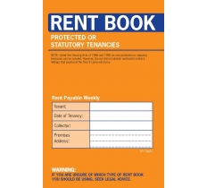 County Rent Books Protected Tenancy 100mm X 157mm