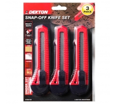 Dekton 3 Pack Snap-Off Knife Large