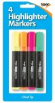 Tiger Slim Highlighter Markers 4 Pack