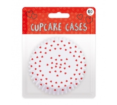 Valentines Day Printed Cupcake Cases 60 Pack