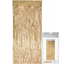 Oaktree Foil Door Curtain 0.90m x 2.40m Matte Metallic Gold