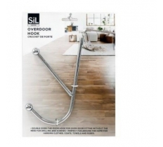 16cm Chrome Dbl Overdoor Hook