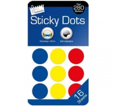 Tallon 288 Coloured 19mm Sticky Dots