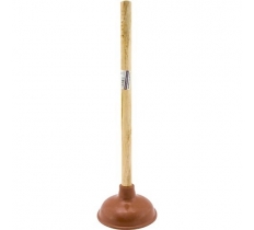 Wooden Handle Sink Plunger 15cm