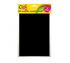 A5 Metallic Scratch Card, 5 Sheets