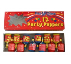 Party Poppers 12 Pack