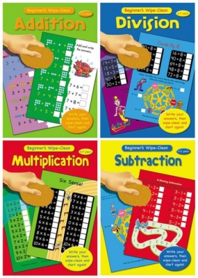 Beginners Maths Wipe Clean Books