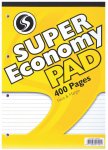 Silvine A4 Super Economy Refill Pad Lined & Margin 200 Pages