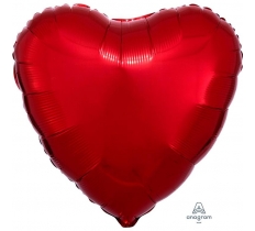 18" RED HEART FOIL BALLOON