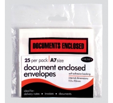 County A7 Document Enclosed Envelopes 25 Pack