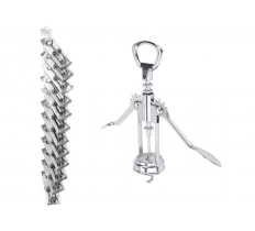 Corkscrew / Bottle Opener On Tie On Card