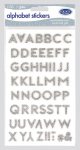 County Silver Alphabet Stickers