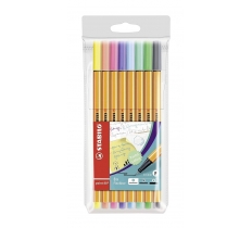 Stabilo Original Pastel Point 88 Fineliner Pens 8 Pack