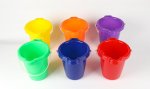 Plastic Bucket Mix Colors