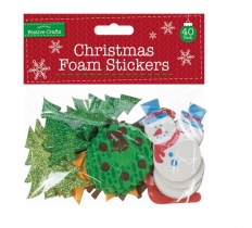 Christmas Foam Stickers 40 Pack