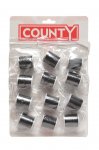 County Black Sewing Thread X 12