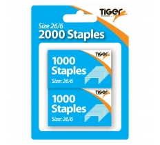 Tiger 26/6 2000 Staples ( 2 X 1000 )