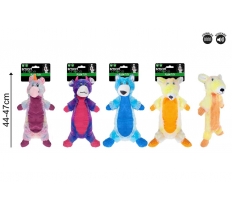 Smart Choice Rainbow Plush Dog Toy ( Assorted Colours )