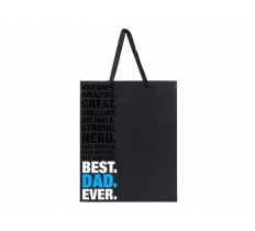 Fathers Day Large Best Dad Ever Giftbag 26.5 X 33 X 14cm