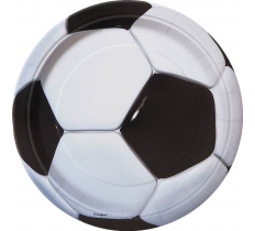 8 3D Soccer 9" Plates