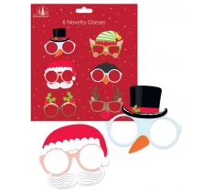 Fun Christmas Board Glasses 6 Pack