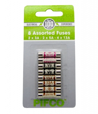 Daewoo Assorted Mains Fuses 8 Pack