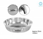Polished Stainless Steel Pet Bowl 1400ml