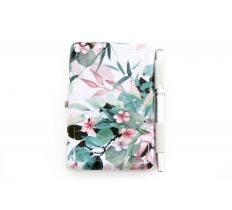 10cm Sage+Blossom Notebook+Pen