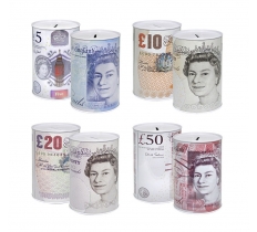 Extra Large Pound Note Design Money Tin Box