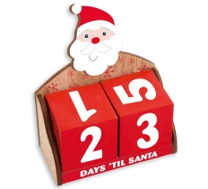 CHRISTMAS WOODEN ADVENT BLOCK CALENDAR