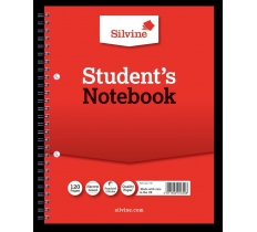 Silvine Ruled Student Notebook 229mm X 178mm 120 Pages