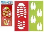 30cm X 15cm Santa & Reindeer Footprint Stencils