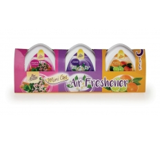 Mini Gel Air Fresh 3 Pack - Bergamot, Hsuckle, Jasmin