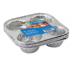 Medium Foil Food Containers And Lids 9 Pack