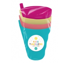 Straw Tumblers 4 Pack