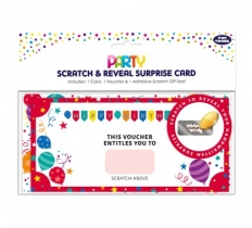 Happy Birthday Scratch & Reveal Surpise Voucher Card